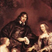 Schilderij van de familie Van der Does